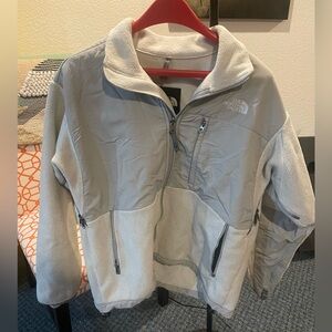 Gray North Face Zip Up